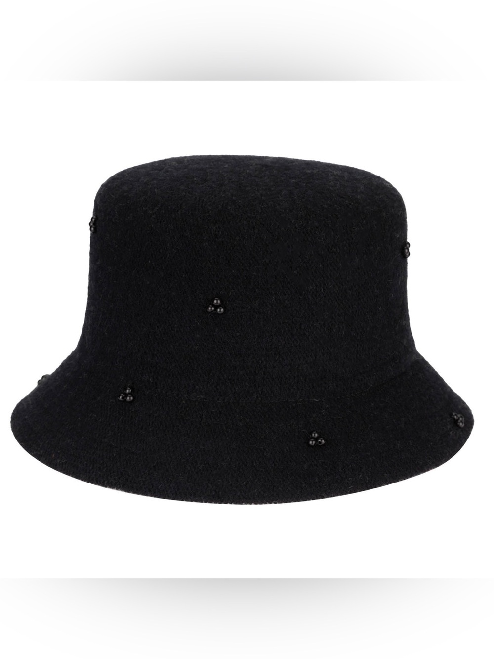 San Diego Hat Company Touch Of Glam Black Wool Blend Packable Bucket Hat
